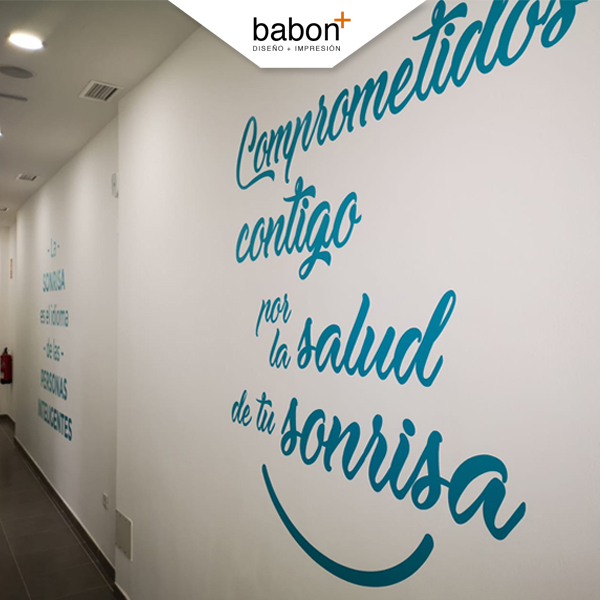 Vinilos interiores de corte comercio